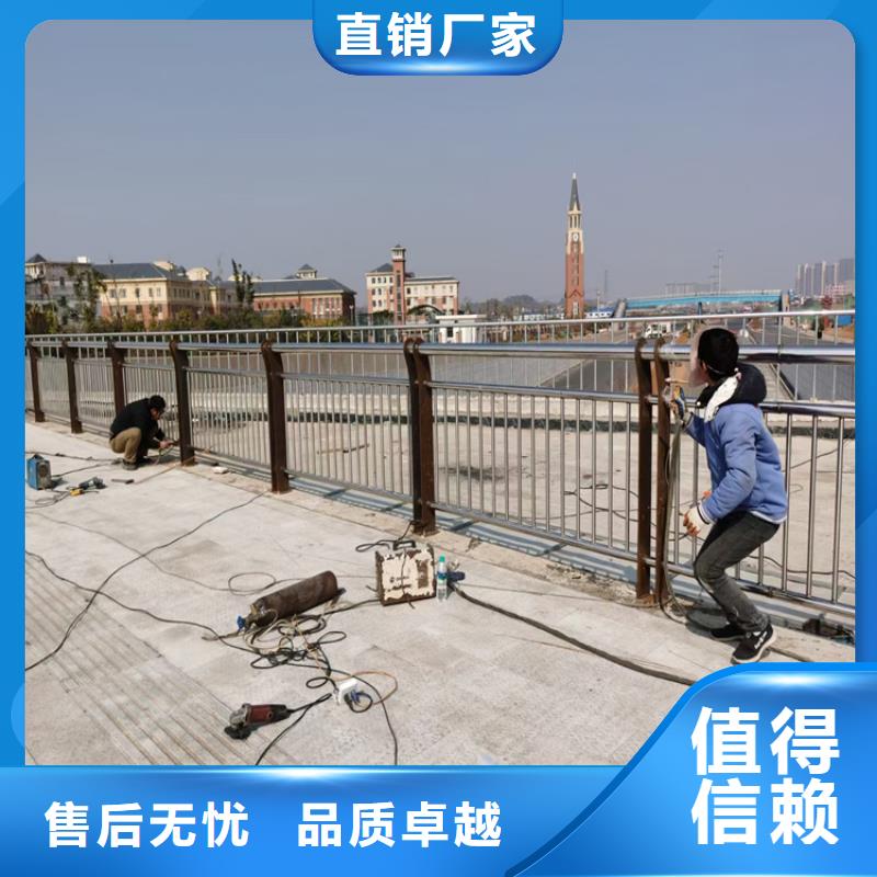 桥梁防撞栏杆来厂考察