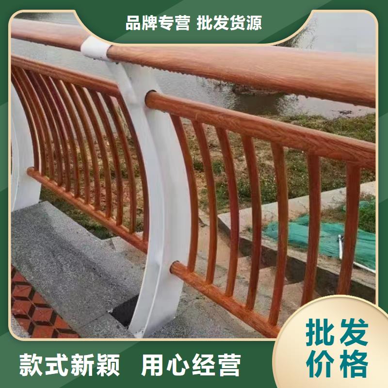 人行道不锈钢仿木护栏定做