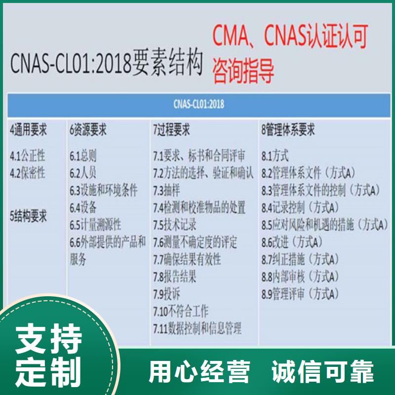 CMA资质条件