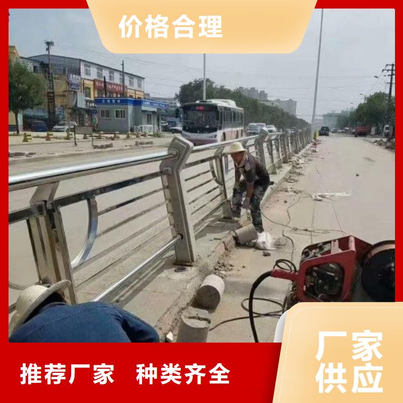 景观护栏_镀锌喷塑钢板立柱工期短发货快