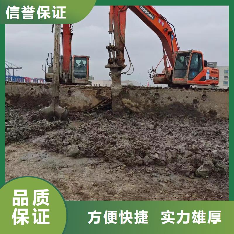 河道清淤多少钱水路淤泥挖掘机出租