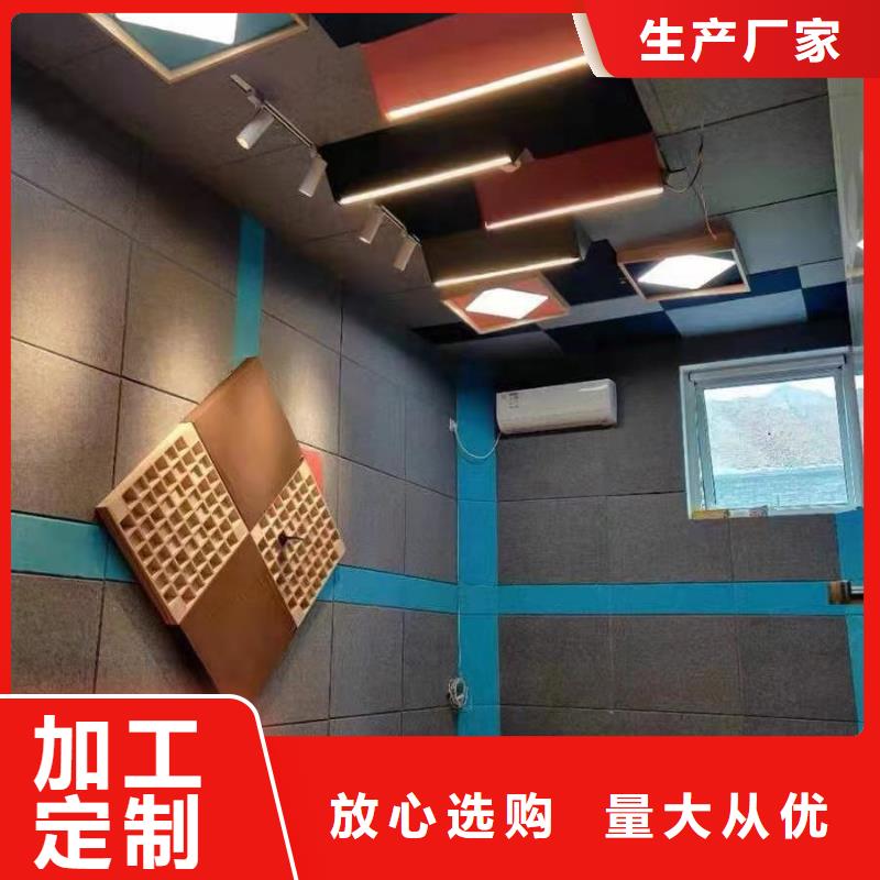 【聚酯纤维吸音板木饰面工程施工案例】