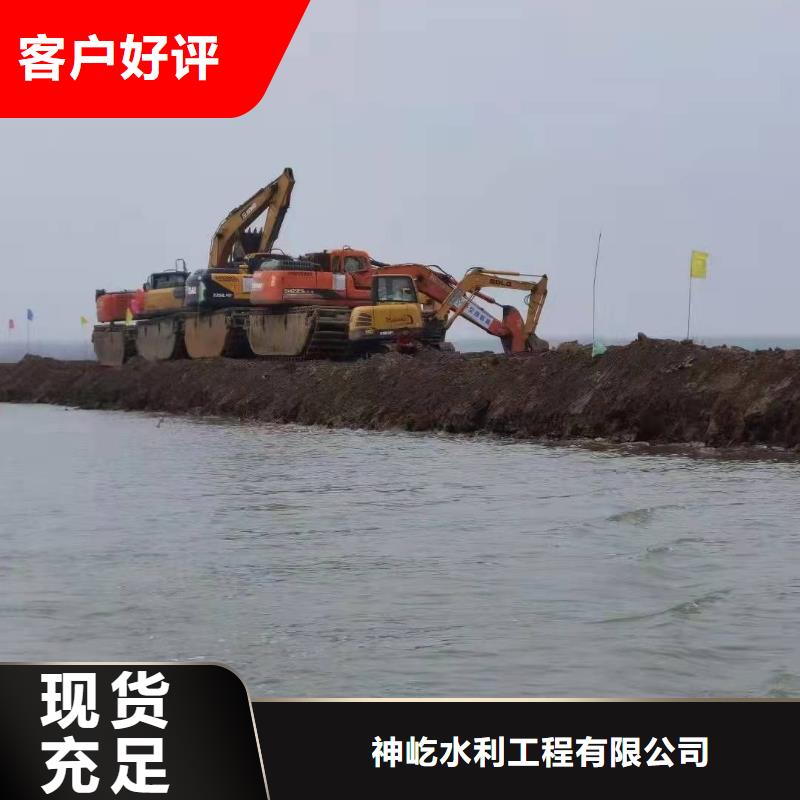 库存充足的河道清淤挖掘机出租厂家
