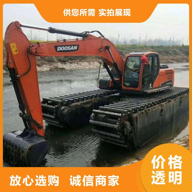 水上挖机出租水上船挖出租租赁实拍展现