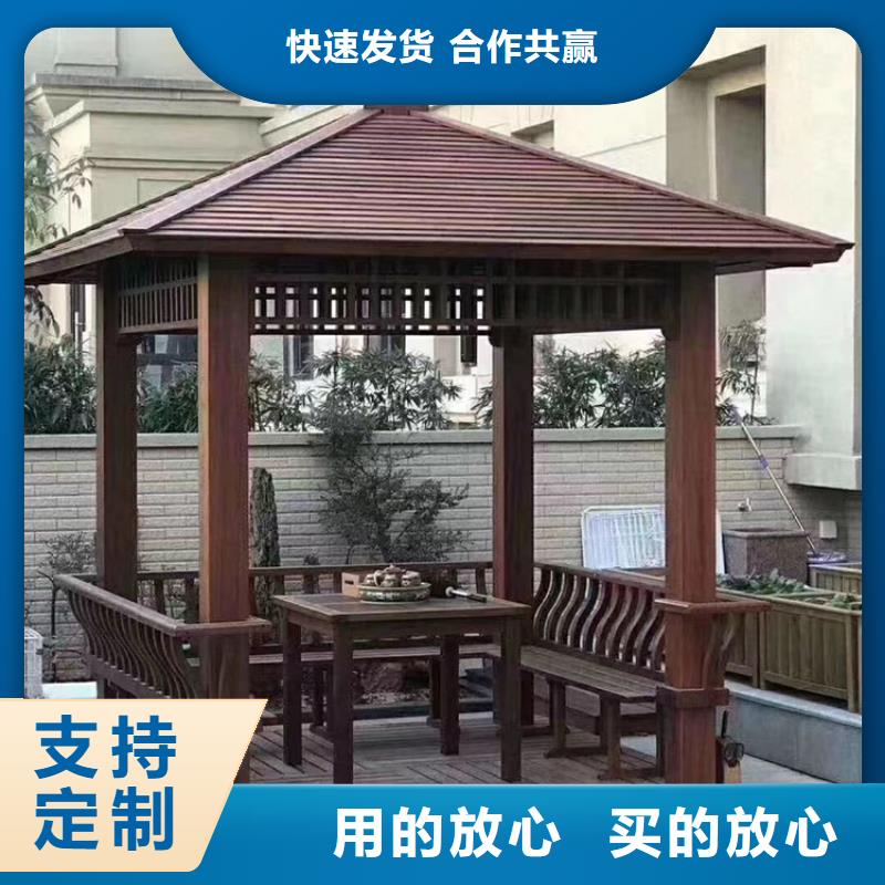 青岛平度蓼兰镇木凉亭防腐木工程施工