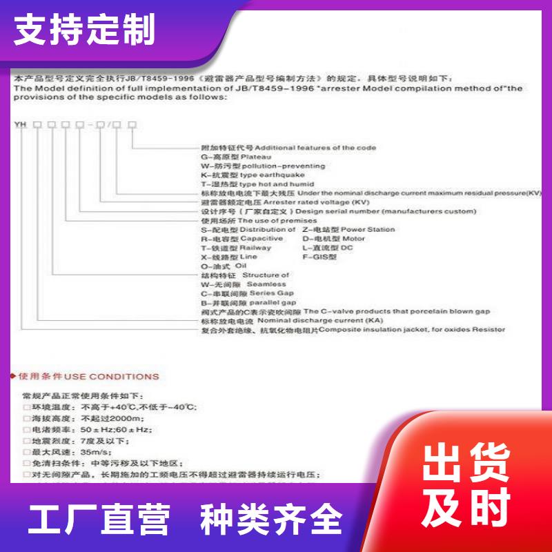 文昌市＿【避雷器】YH10W5-200/520L