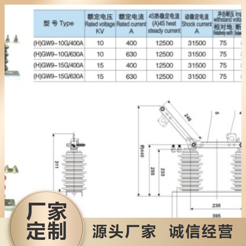 [荣成]高压隔离开关HGW9-15KV/1250A