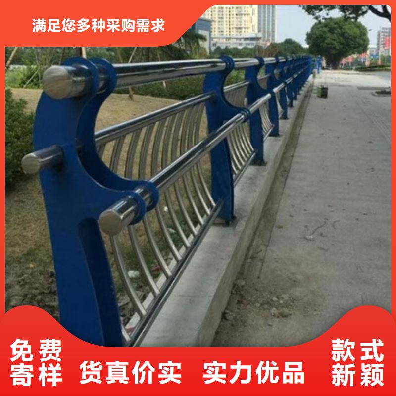 不锈钢复合管河道护栏施工安装