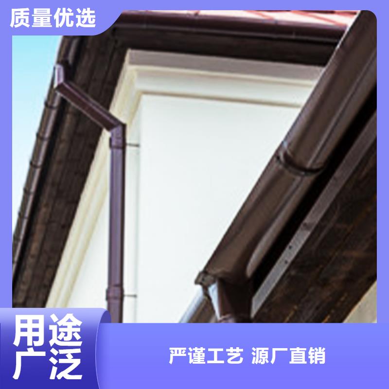 半圆形檐沟雨水管棕色落水管