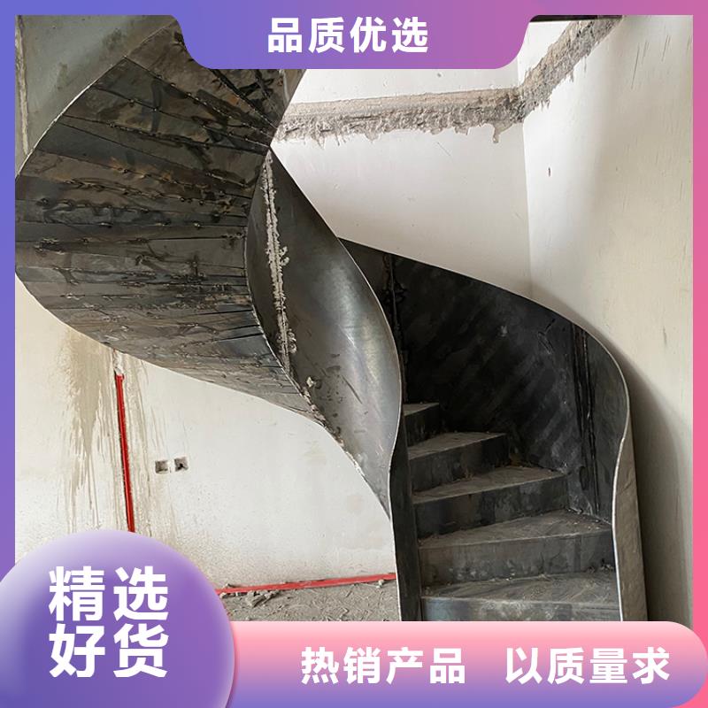 旋转弧形钢结构楼梯厂家