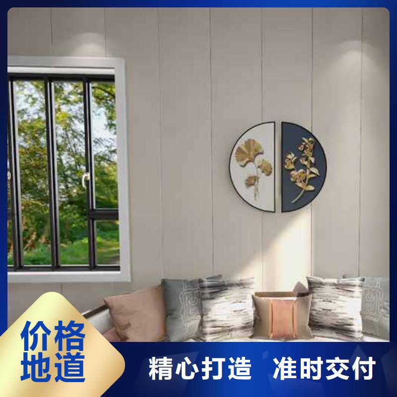 竹木纤维集成墙板_庭院流水景墙工期短发货快