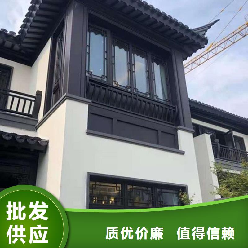 中式铝制仿古构件来厂考察
