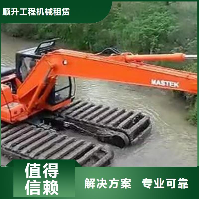 水上挖掘机租赁出租大小船挖多家服务案例