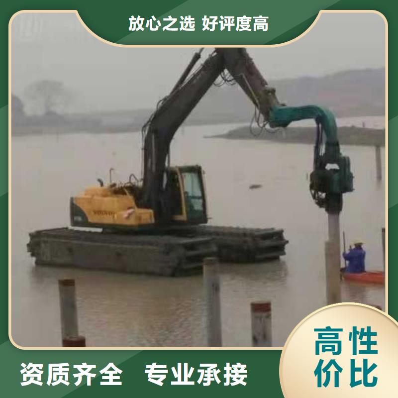 水上挖掘机租赁出租大小船挖多家服务案例