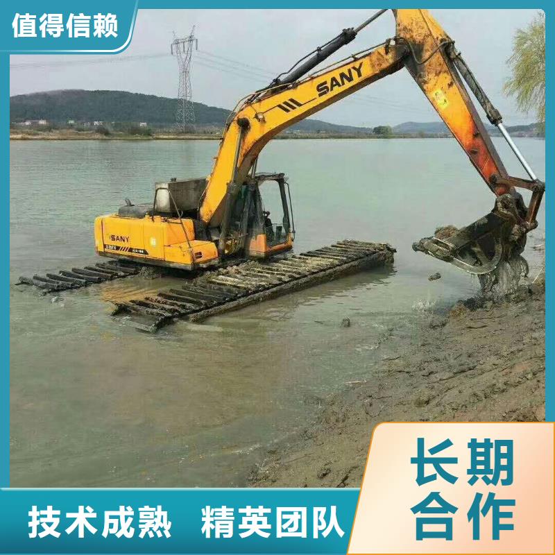 水上挖掘机租赁,租赁湿地挖机承接