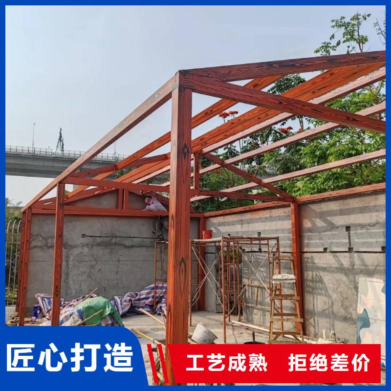 不锈钢仿木纹漆，长廊花架木纹漆，水性木纹漆施工厂家