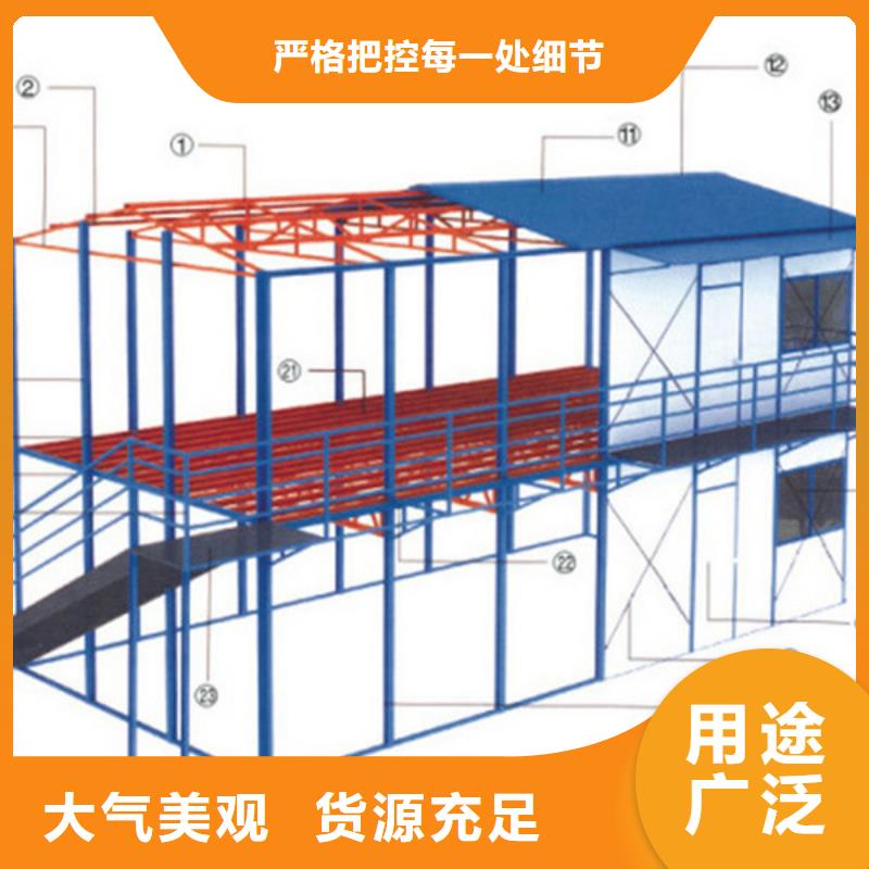 准格尔旗彩钢临建房大气美观集装箱活动房每个细节都严格把关