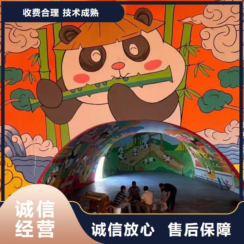 低价墙绘冷却塔彩绘浮雕手绘讲究信誉口碑商家